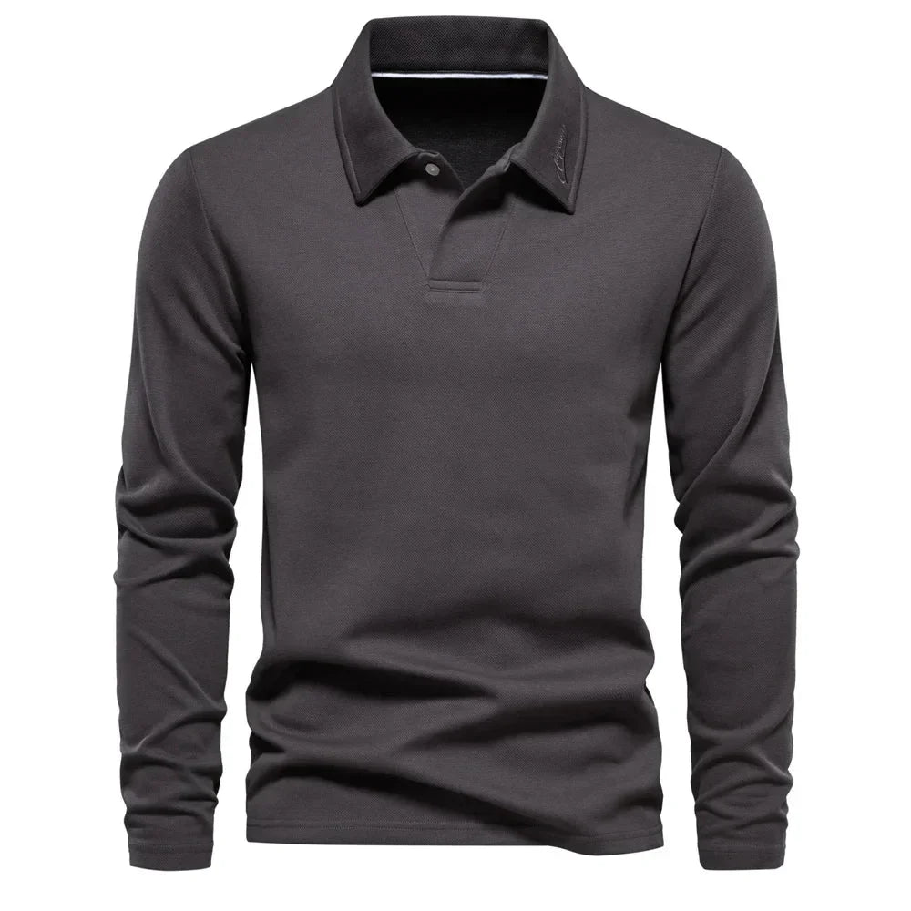 Women's knit button-front collared blouse