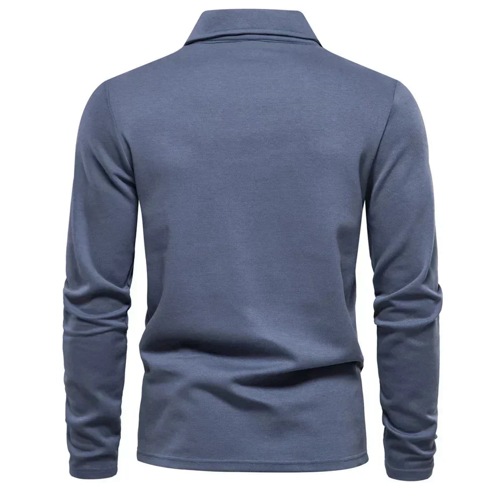Women's knit button-front collared blouse