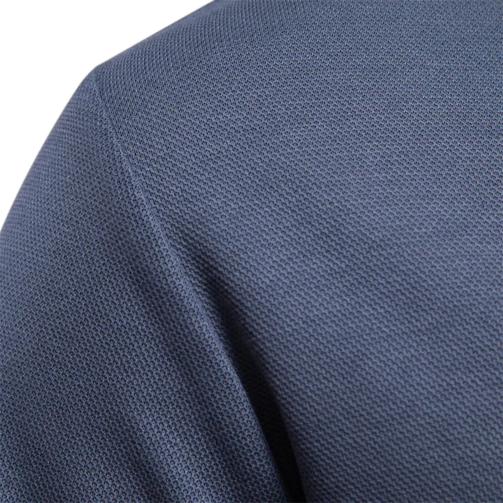 Women's knit button-front collared blouse
