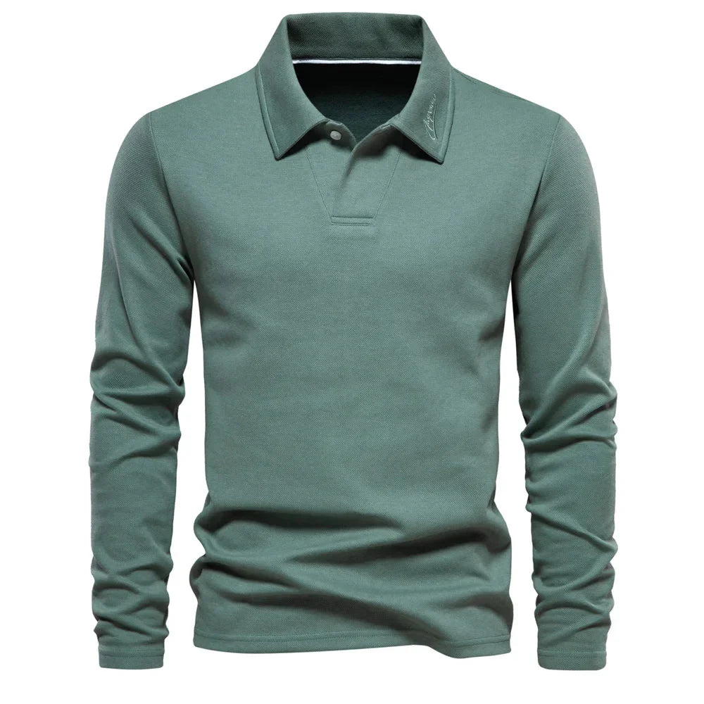 Women's knit button-front collared blouse