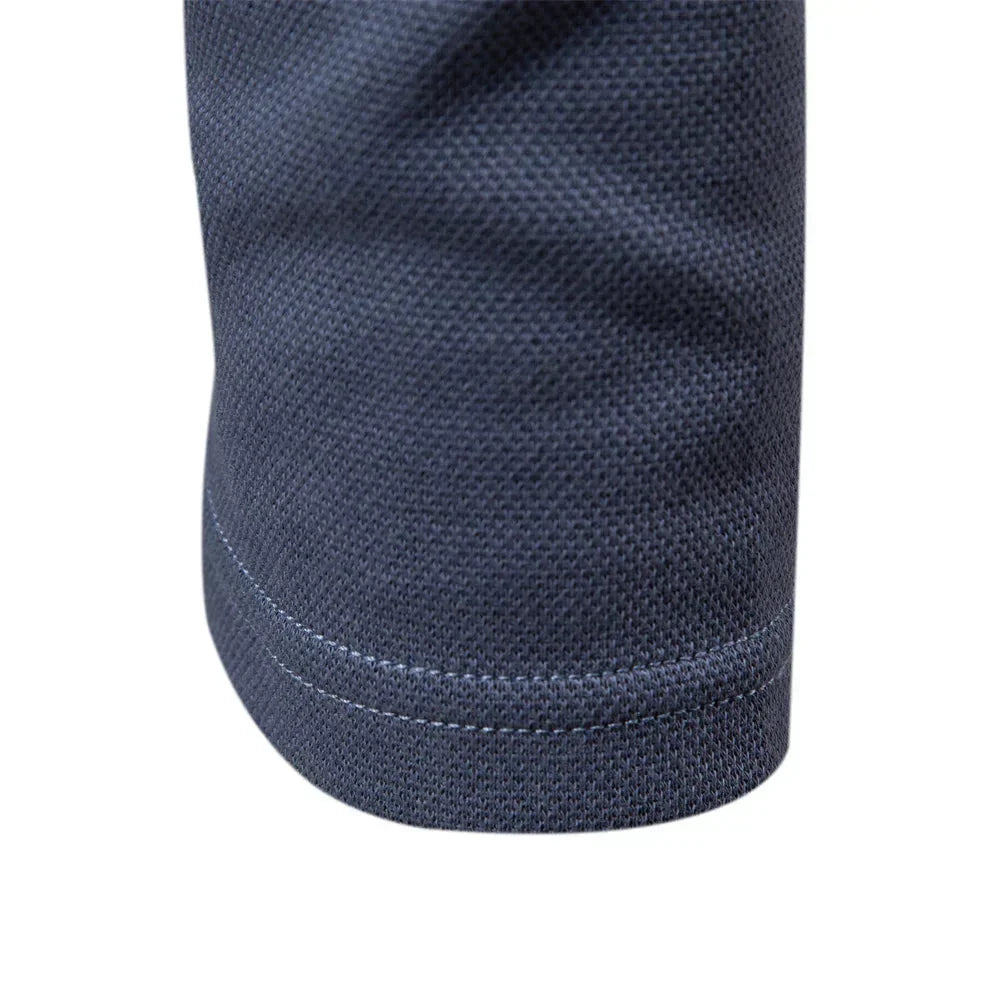 Women's knit button-front collared blouse