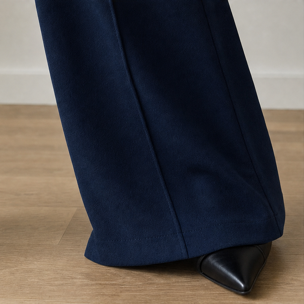 Vela – High-Waisted Wide-Leg Trousers