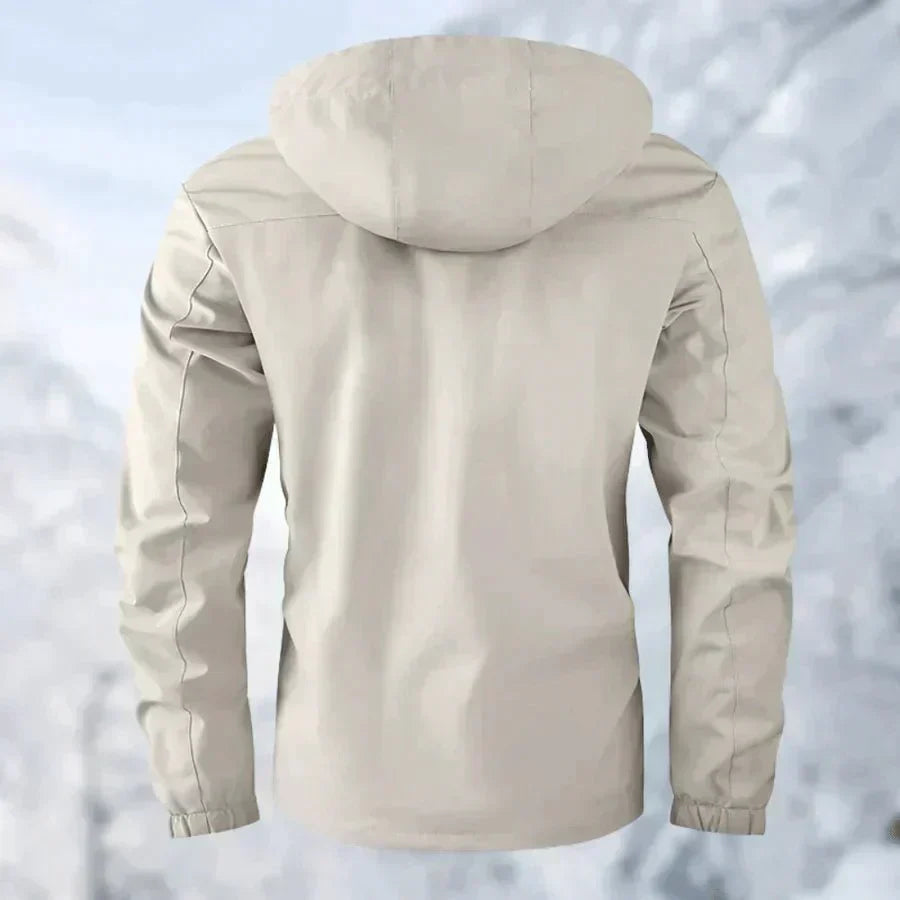 Men's Waterproof Rain Jacket with Pockets
