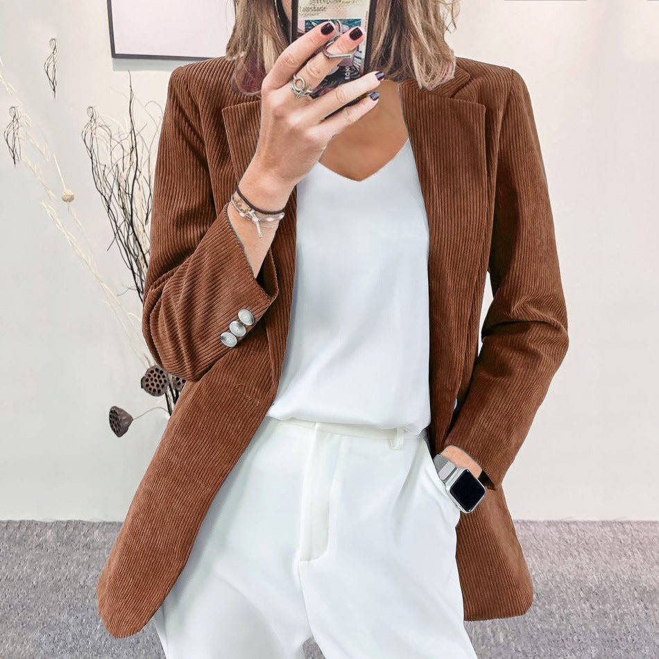 Thandi | Corduroy Tailored Blazer for Women