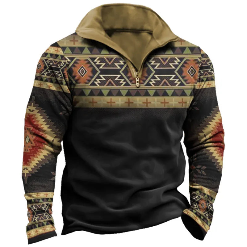 Corwin | Men's Western Quarter-Zip Sweater