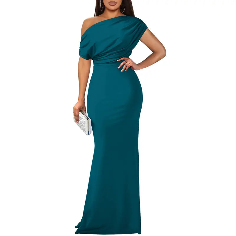 Eva's Boutique | Elegant Off-Shoulder Gown