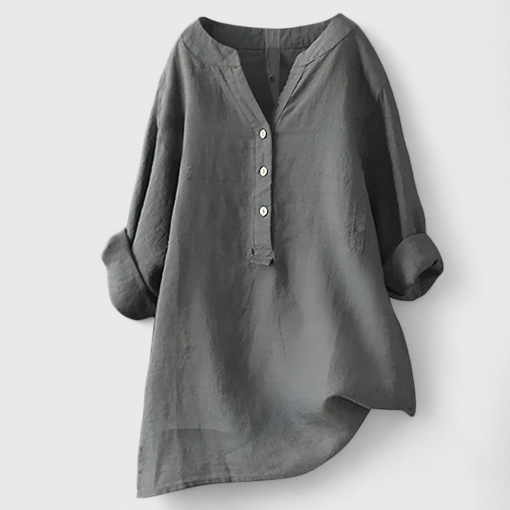 Larienne | Elegant Button-Front Shirt