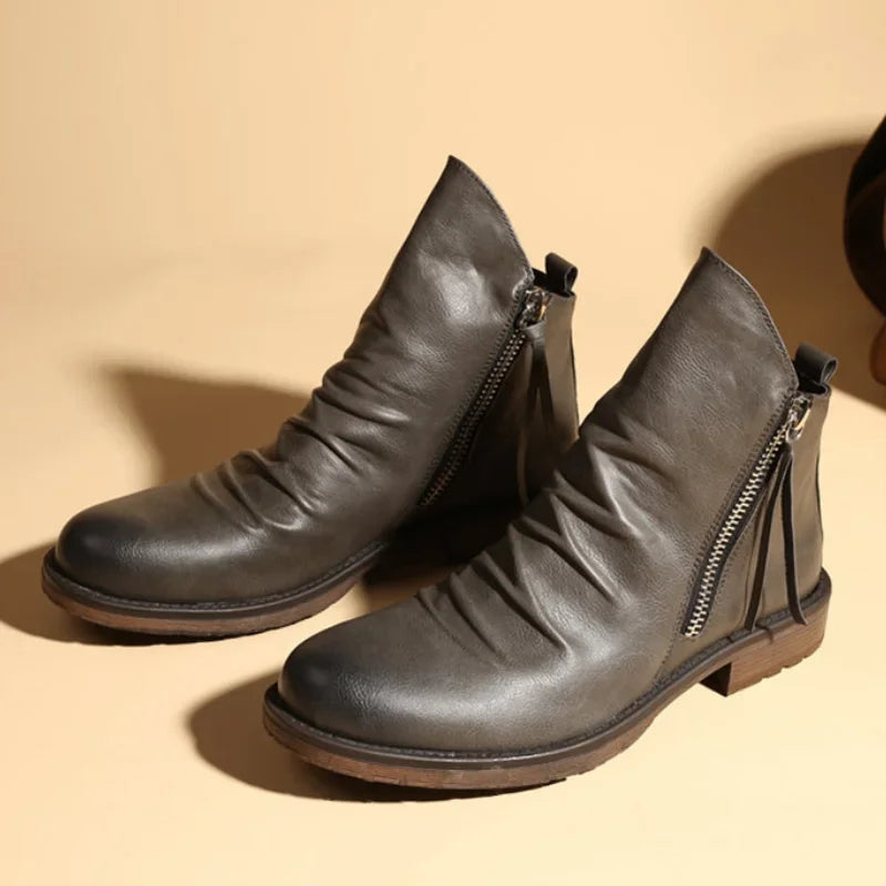 Bernardo Cavallino | Leather-Like boots with stitched detail