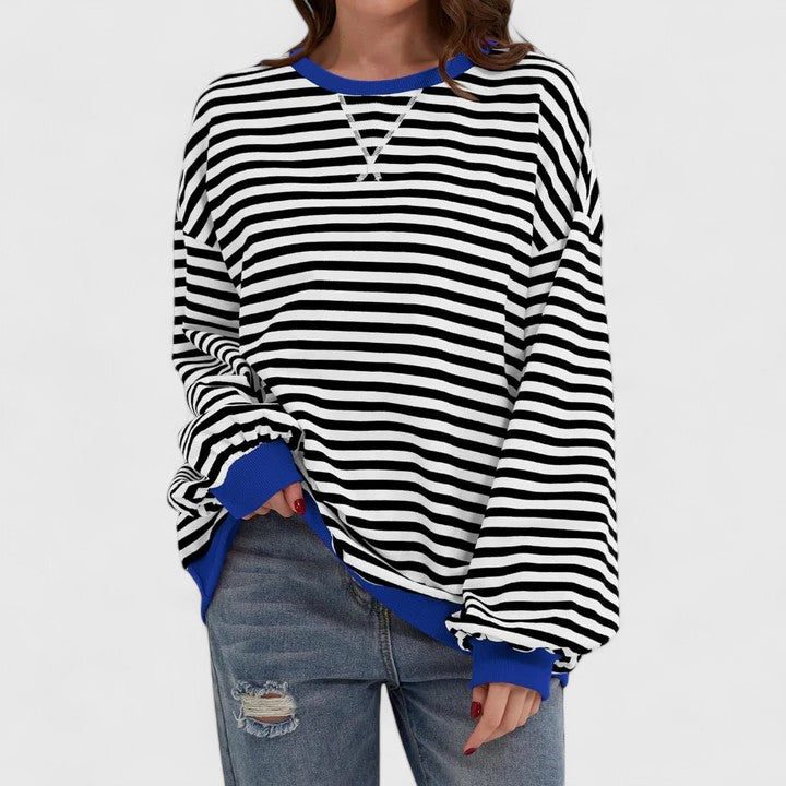 Daenerys | Striped Oversized Sweater with Long Sleeves for Women