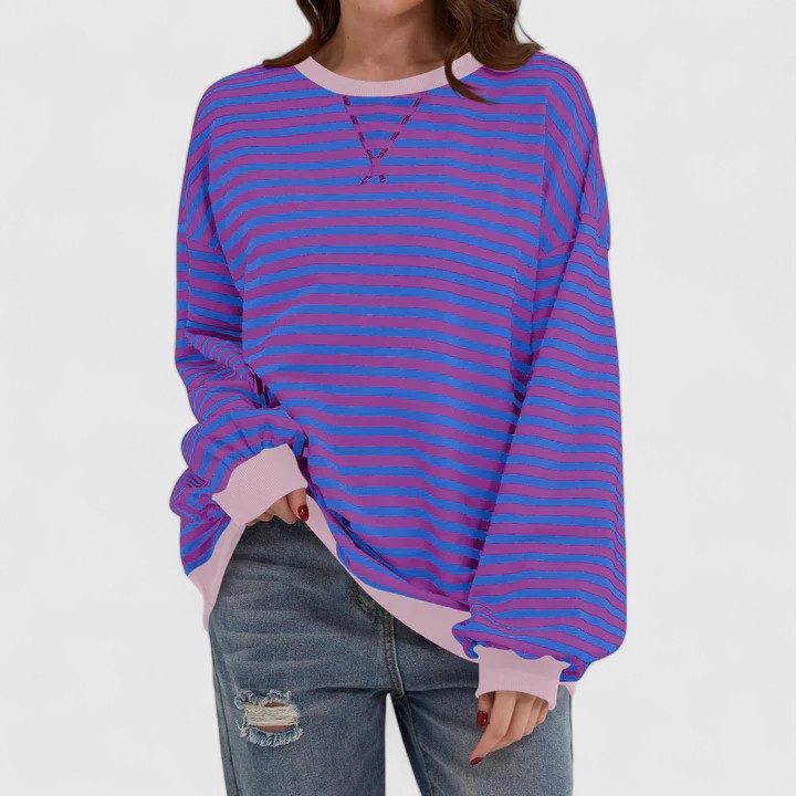 Daenerys | Striped Oversized Sweater with Long Sleeves for Women