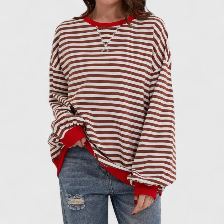 Daenerys | Striped Oversized Sweater with Long Sleeves for Women