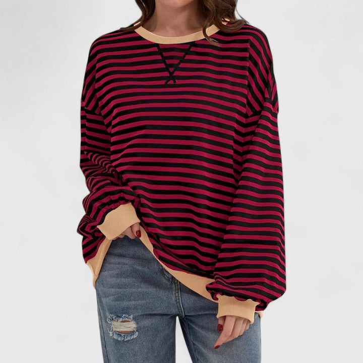 Daenerys | Striped Oversized Sweater with Long Sleeves for Women