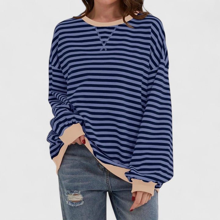 Daenerys | Striped Oversized Sweater with Long Sleeves for Women