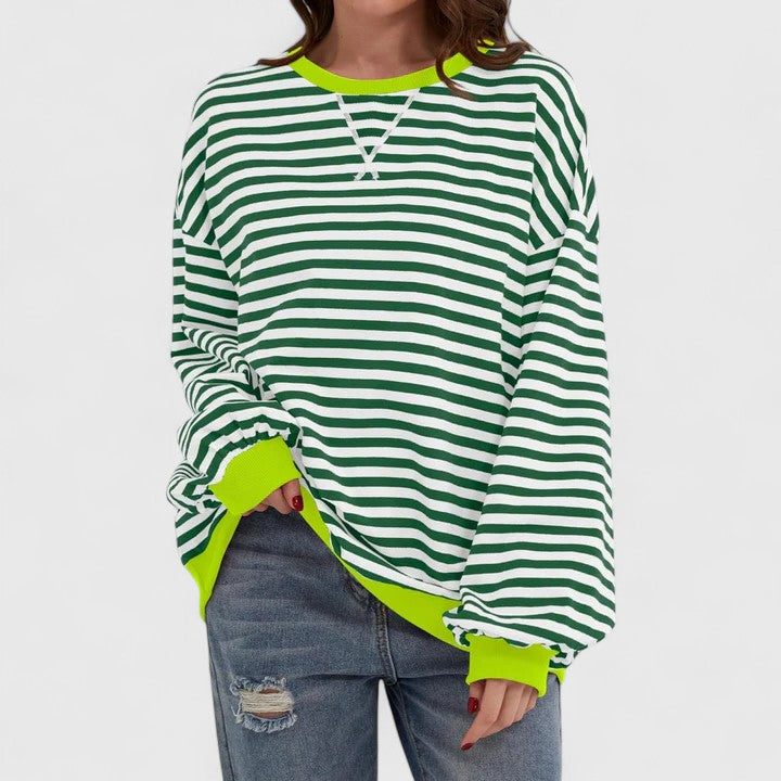 Daenerys | Striped Oversized Sweater with Long Sleeves for Women