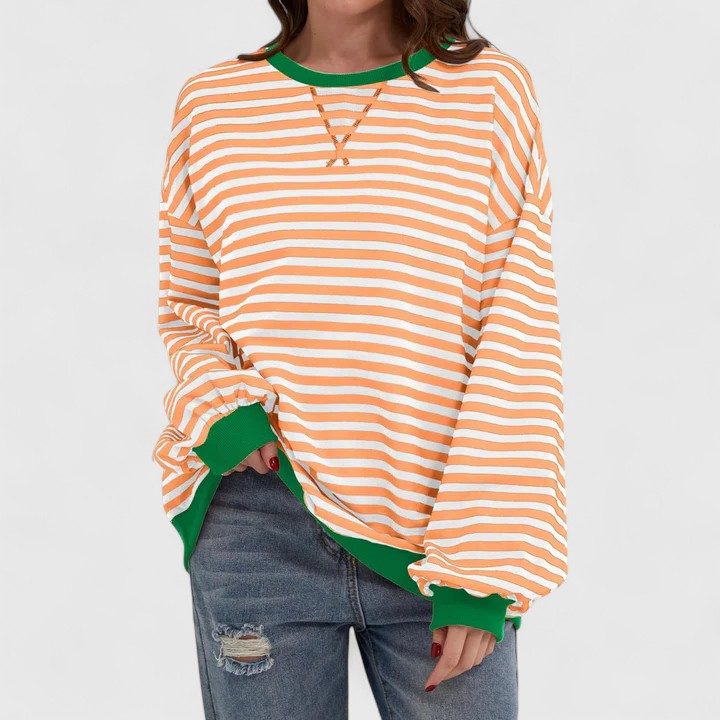 Daenerys | Striped Oversized Sweater with Long Sleeves for Women