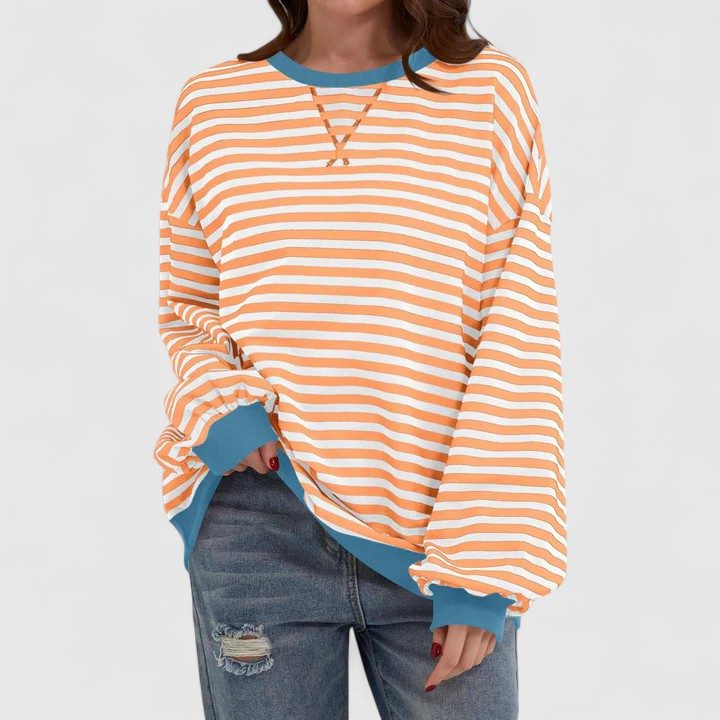 Daenerys | Striped Oversized Sweater with Long Sleeves for Women