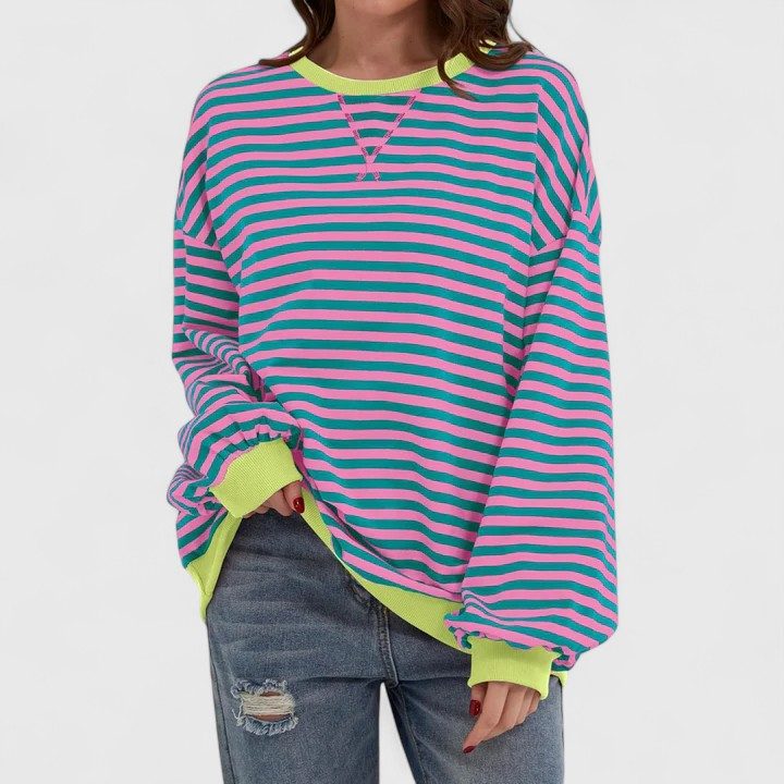 Daenerys | Striped Oversized Sweater with Long Sleeves for Women