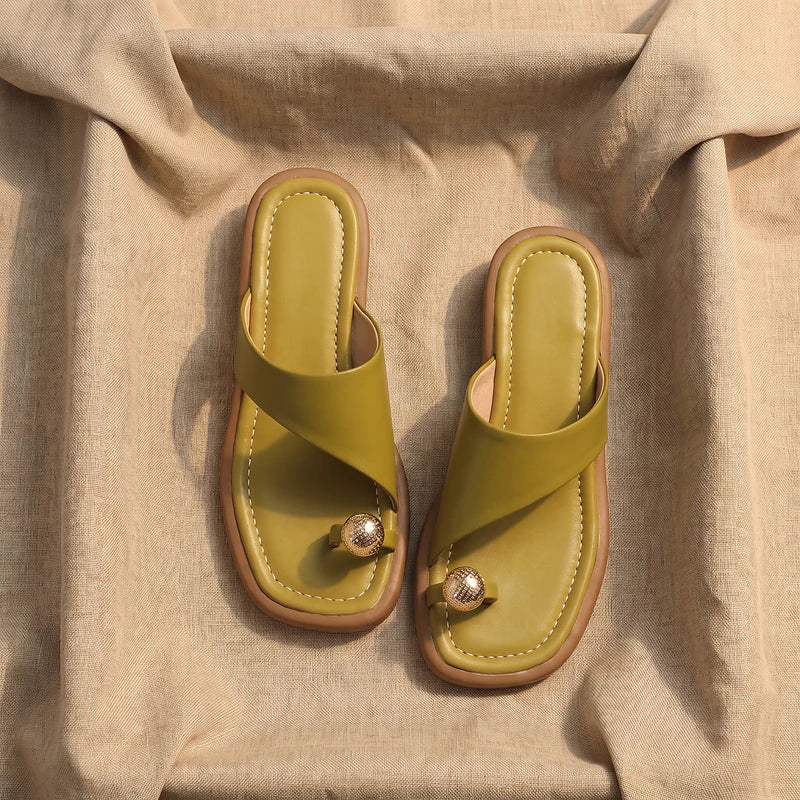 Amara Toe Ring Flat Sandals
