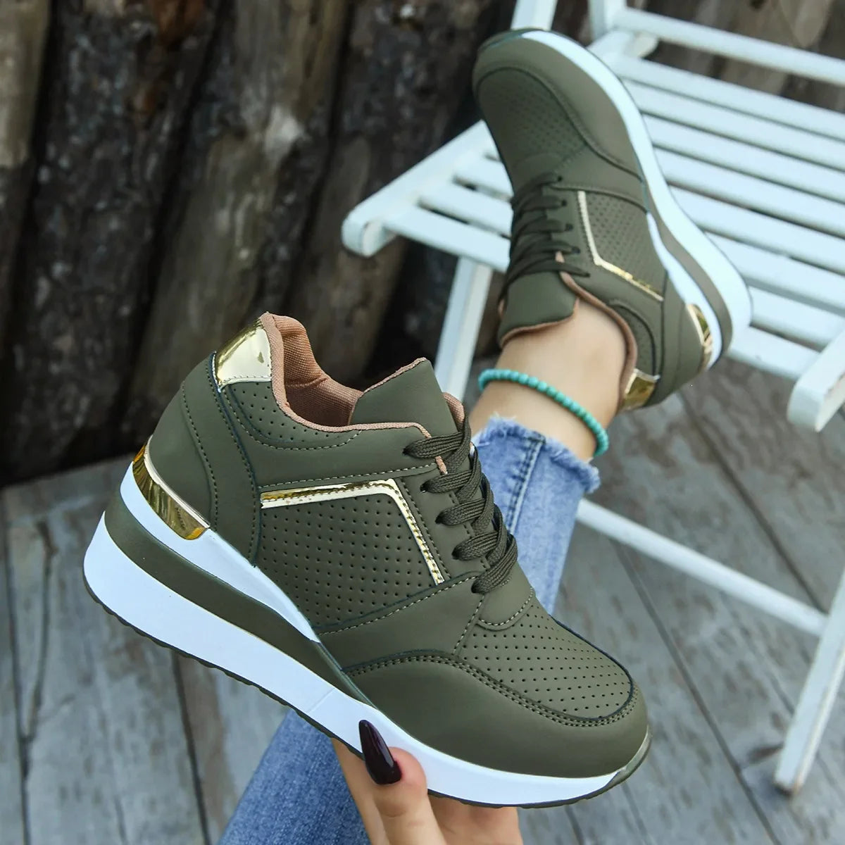 Daisy | Women's Orthopedic Wedge Sneakers
