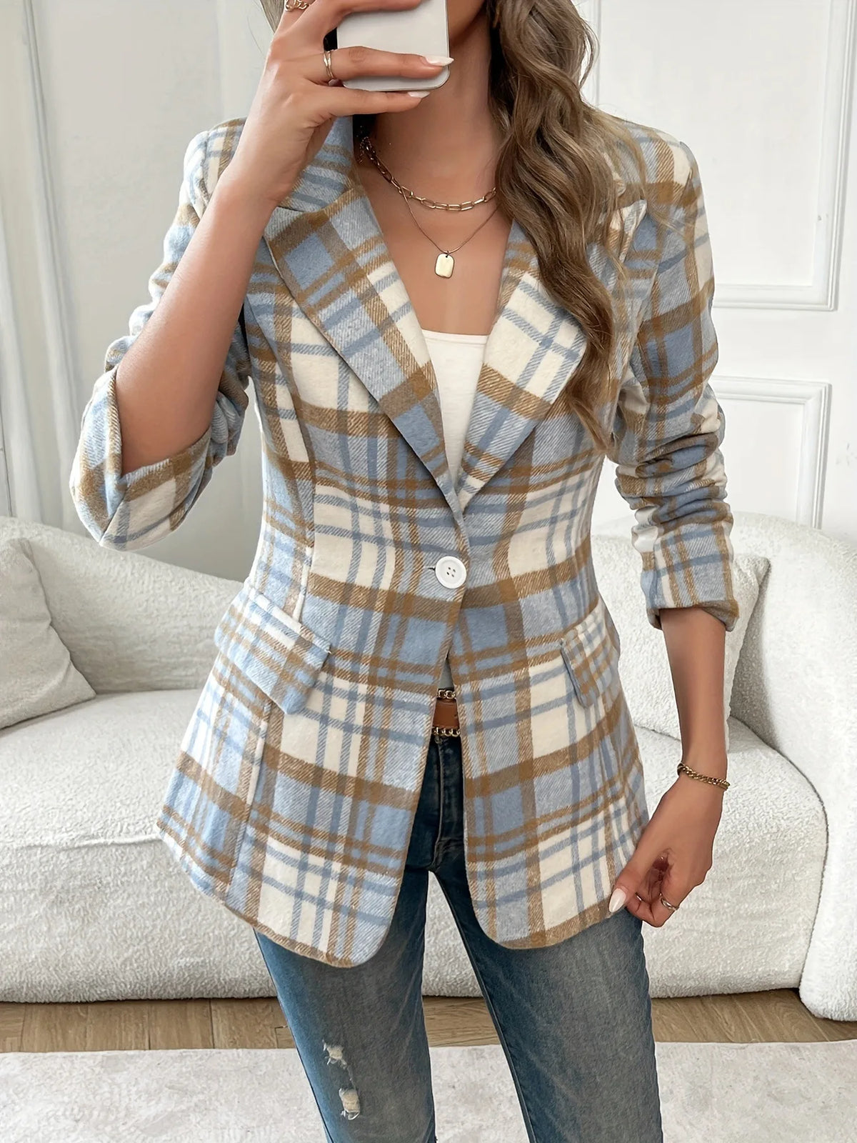 Dakota | Women's Plaid Flannel Blazer