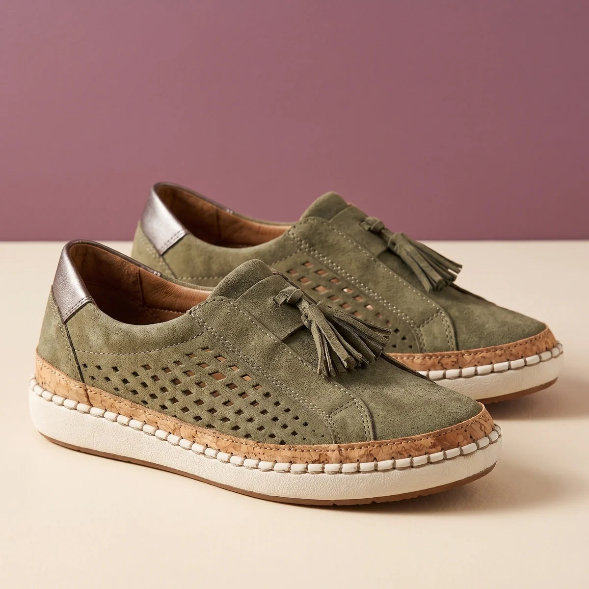 Daria Orthopedic Tassel Slip On Sneakers