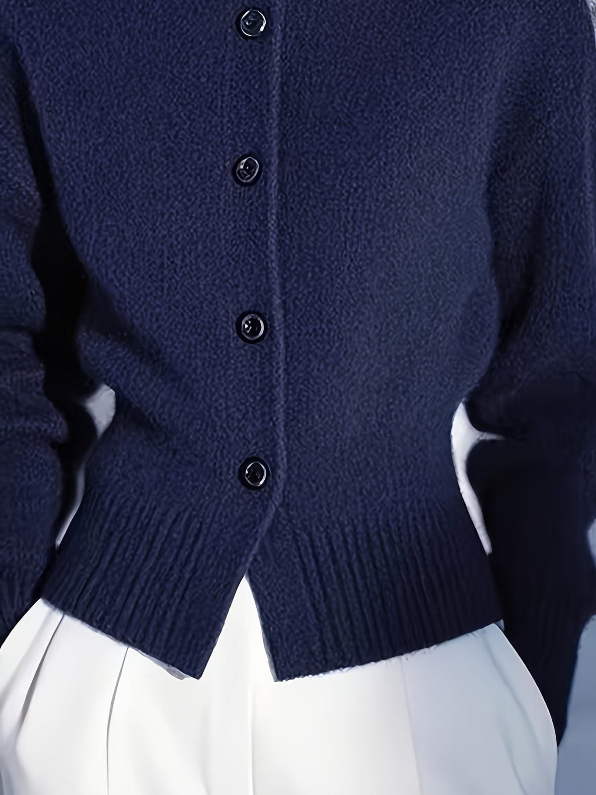 Dior | Ribbed Knit Button Cardigan with Roll Neck for Women