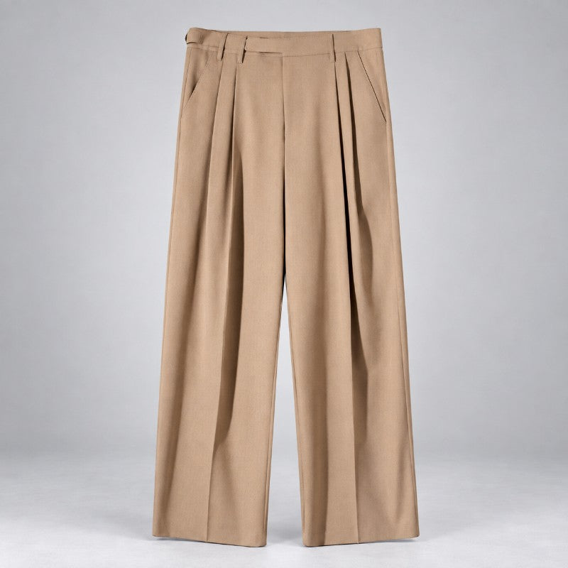 Donavan - Men’s Pleated Wide Leg Relaxed Fit Pants