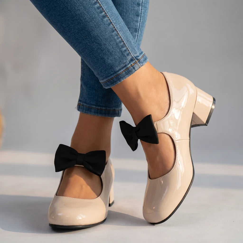 Doris | Women's Bow-Tie Mary Jane Heels