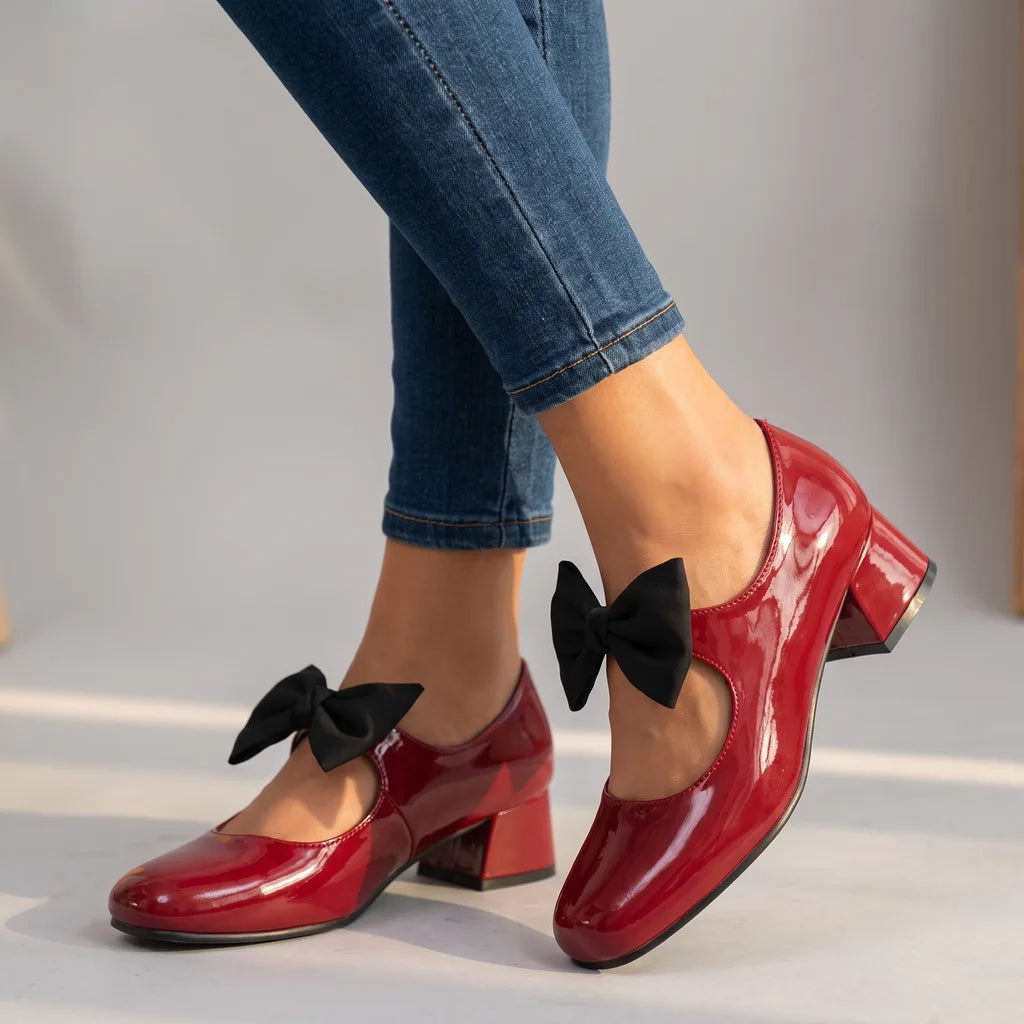 Doris | Women's Bow-Tie Mary Jane Heels
