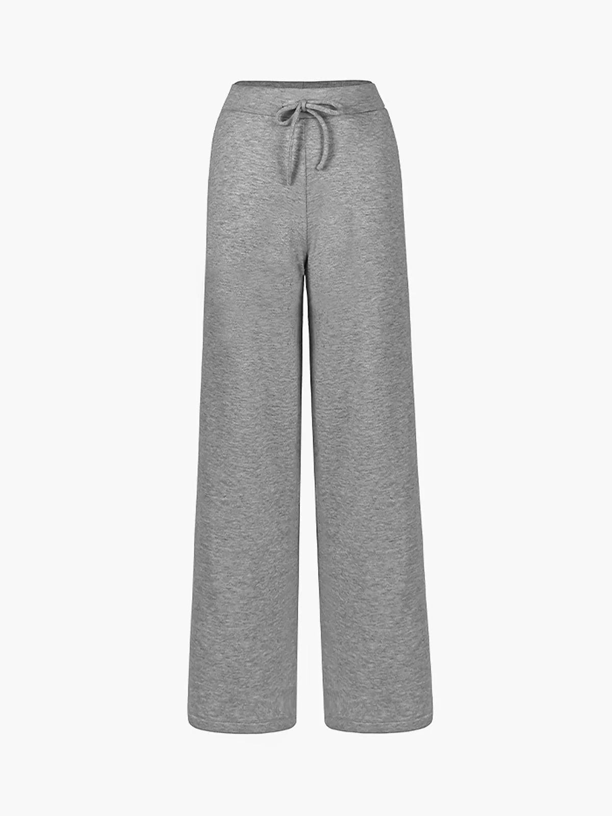 Dorothy | Women's Baggy Wide Leg Knit Lounge Pants with Drawstring Waist