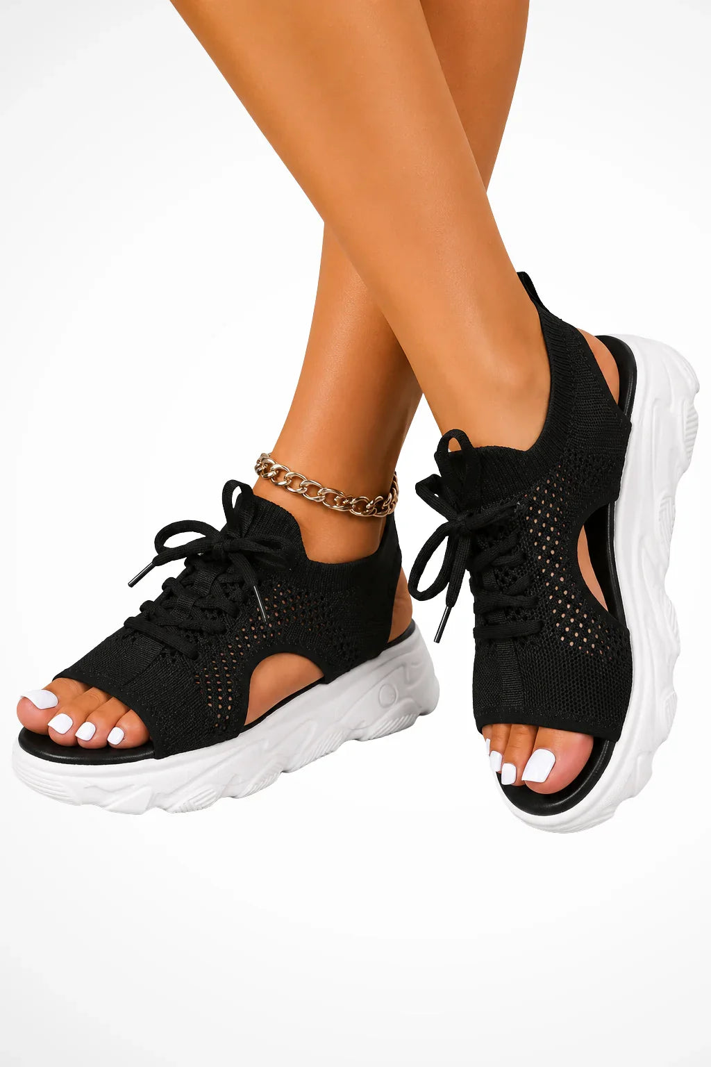 Dorothy | Women's Open Toe Orthopedic Lace Up Athletic Sandals