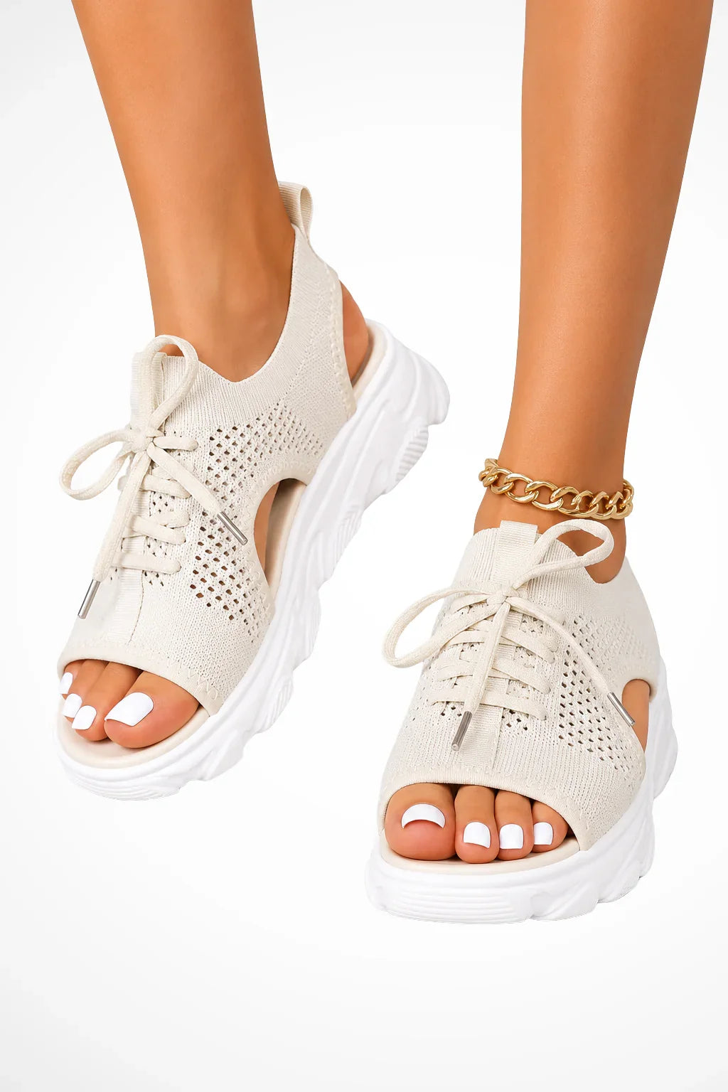 Dorothy | Women's Open Toe Orthopedic Lace Up Athletic Sandals