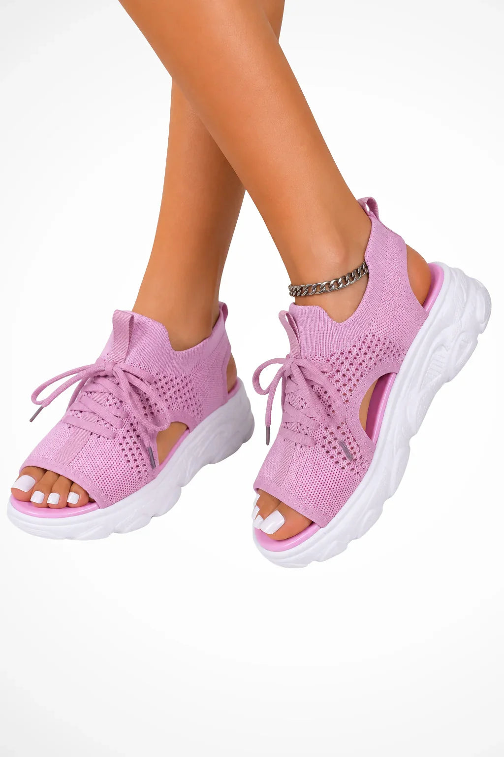 Dorothy | Women's Open Toe Orthopedic Lace Up Athletic Sandals