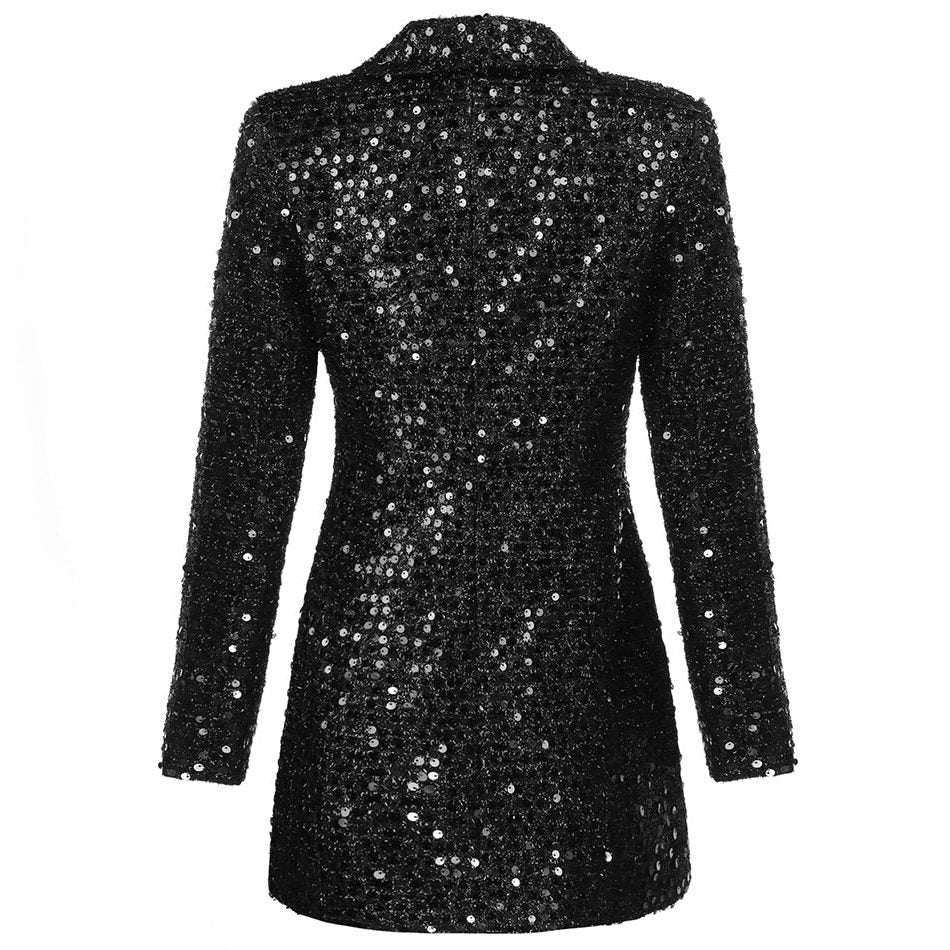 Inge | Sequin Double-Breasted Blazer Dress for Women