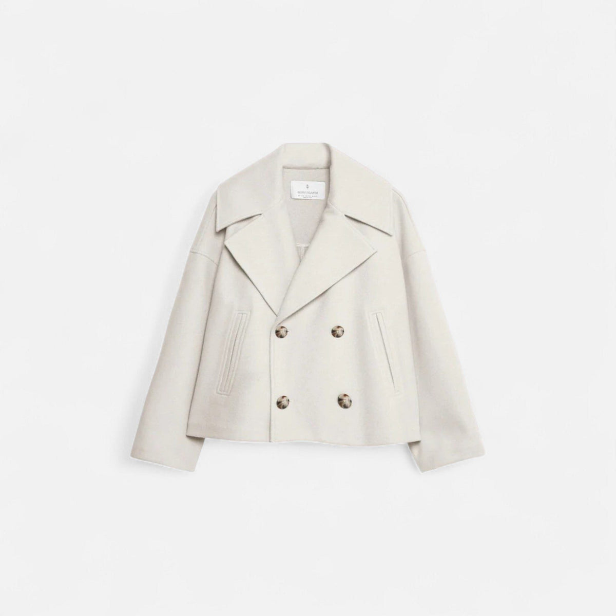 Manon | Wool Double-Breasted Peacoat for Women