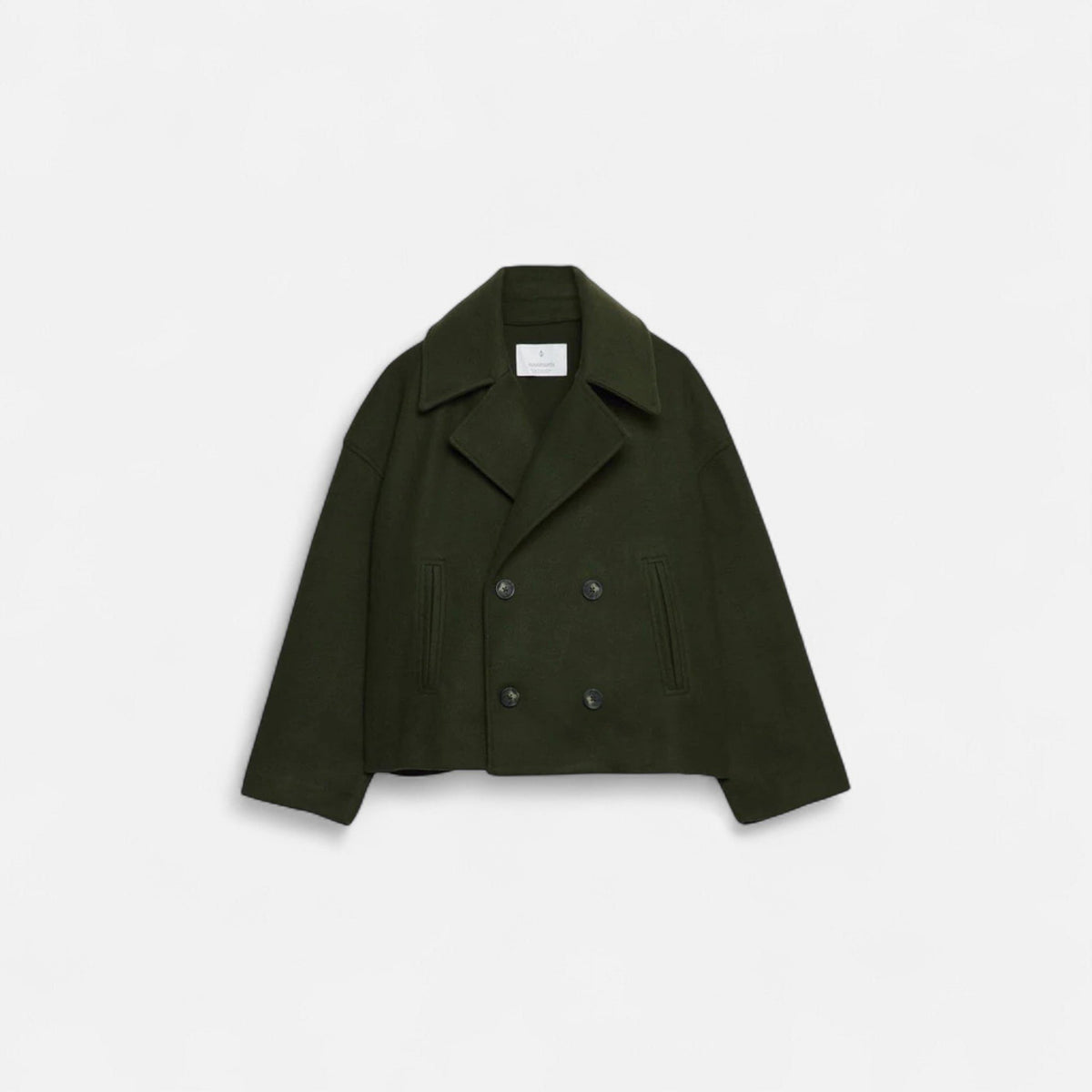 Manon | Wool Double-Breasted Peacoat for Women