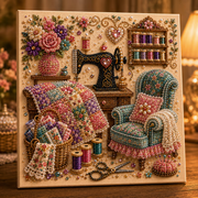Cozy Stitching Room