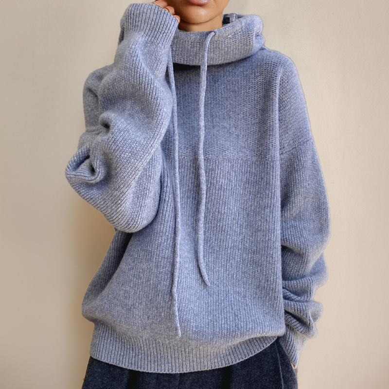 Women's Turtleneck Sweater | Size S-3XL | Green, Grey, Brown, Blue