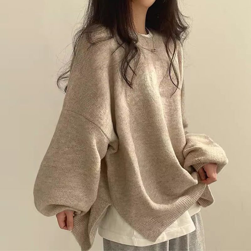 Dulcina | Casual Oversized Sweater with Crew Neck and Long Sleeves for Women
