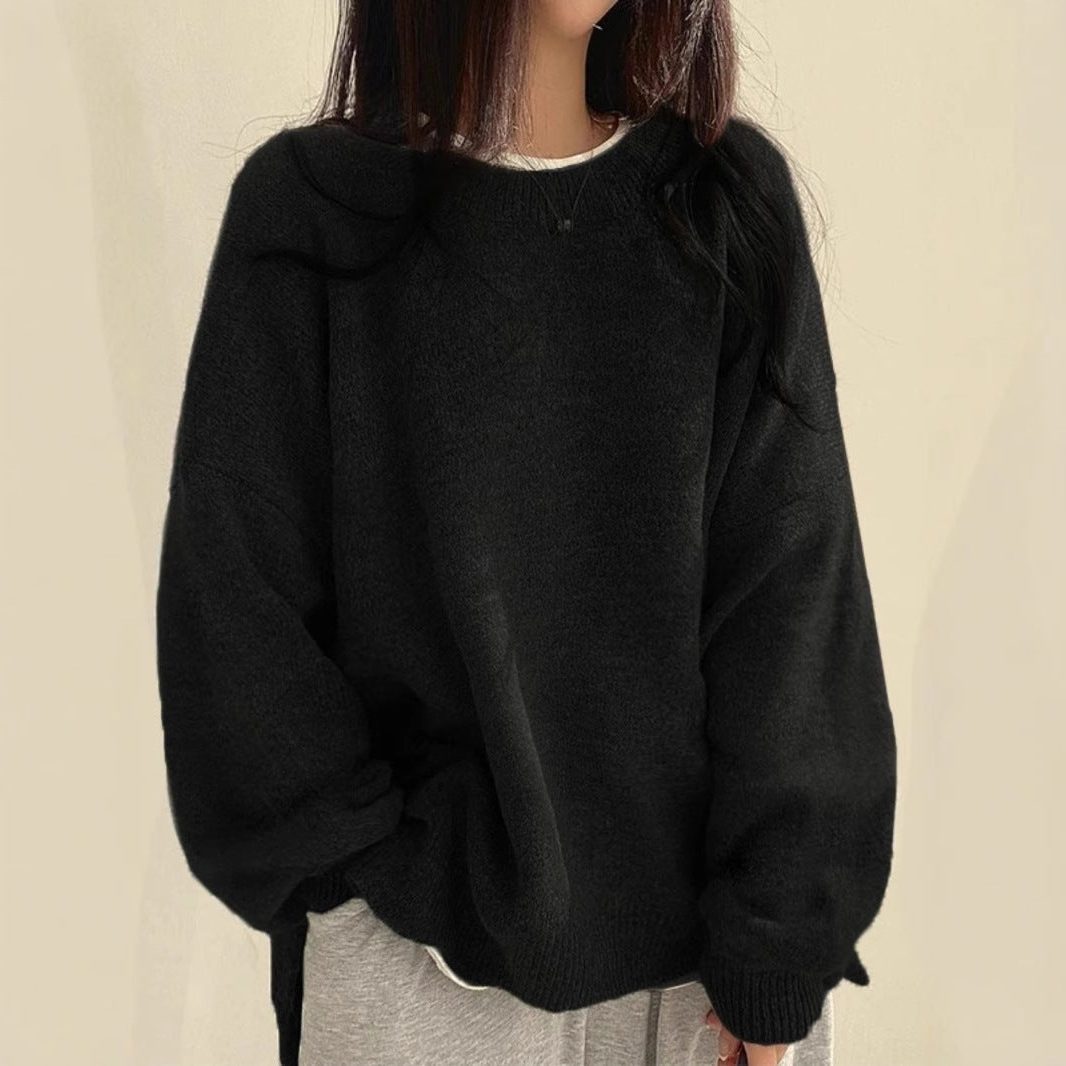 Dulcina | Casual Oversized Sweater with Crew Neck and Long Sleeves for Women