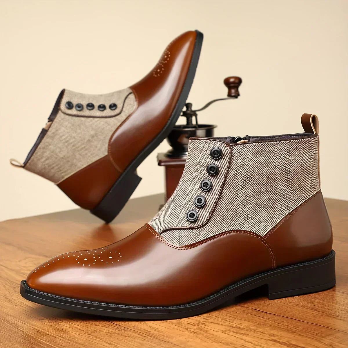 Gerald Wentworth | Men's leather-like Chelsea boots