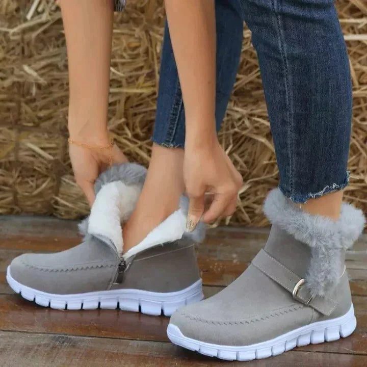 Eda | Fur-Lined Winter Ankle Boots for Women