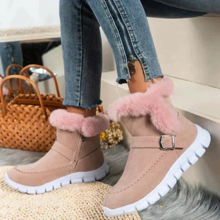 Eda | Fur-Lined Winter Ankle Boots for Women