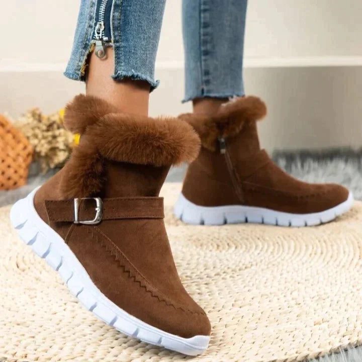 Eda | Fur-Lined Winter Ankle Boots for Women