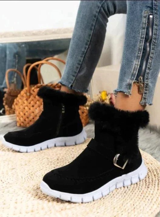Eda | Fur-Lined Winter Ankle Boots for Women