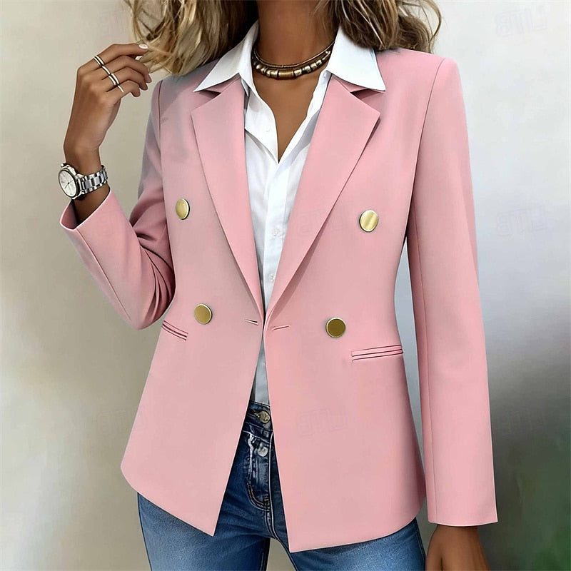 Eireann | Double-Breasted Blazer with Lapel Collar for Women