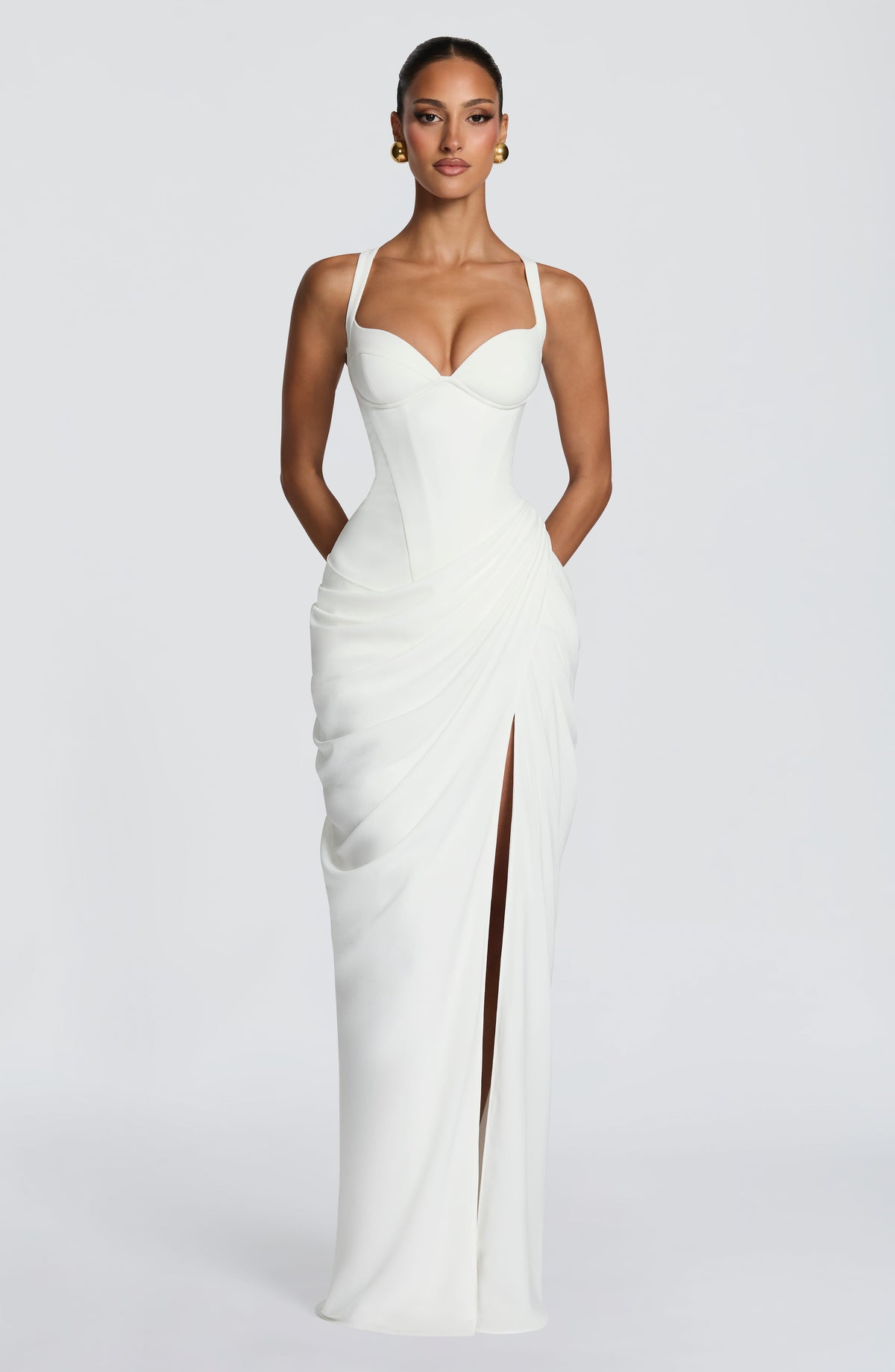 Beatrice | Women's Flowy Corset Wedding Guest Dress