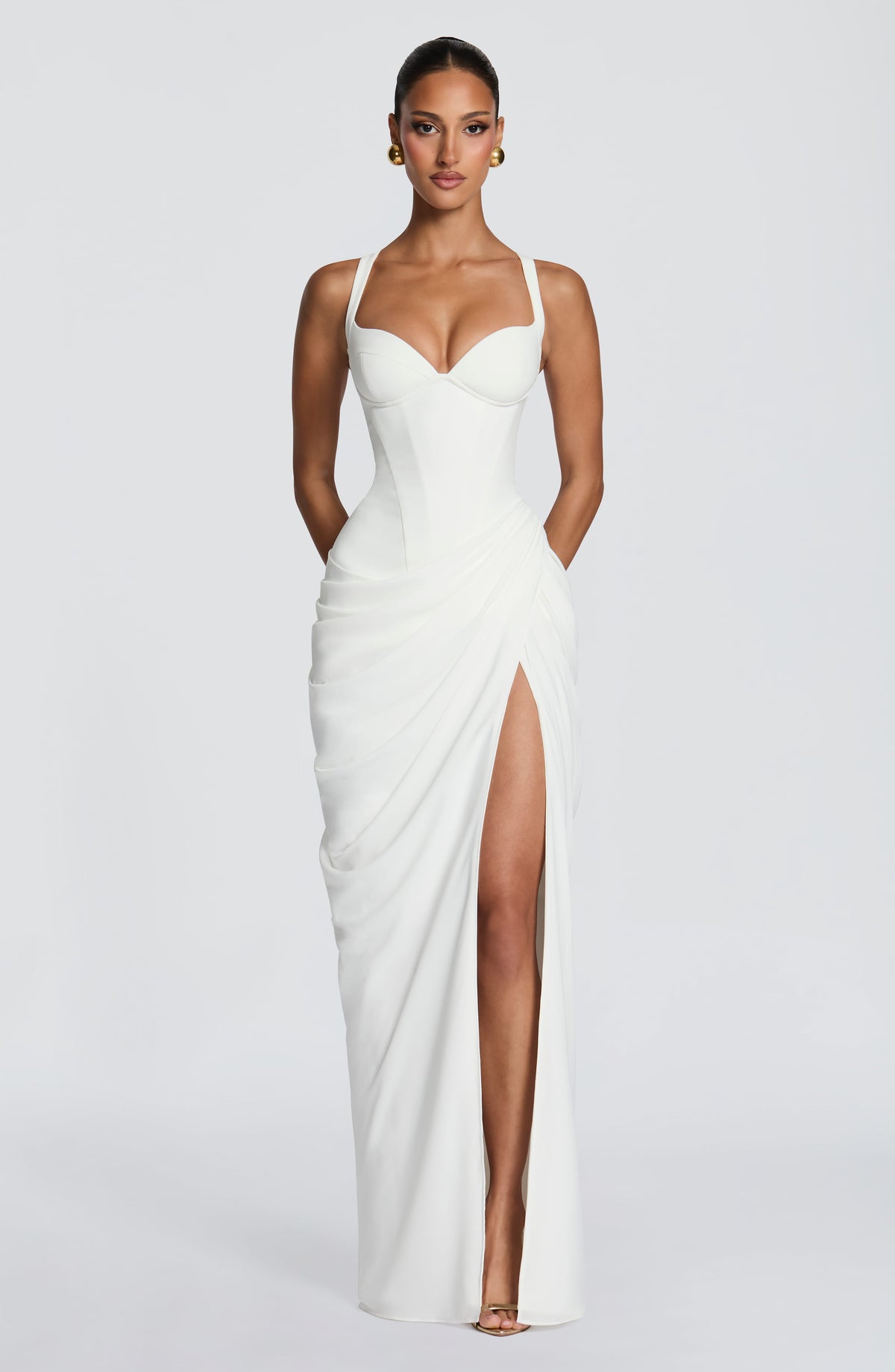 Beatrice | Women's Flowy Corset Wedding Guest Dress
