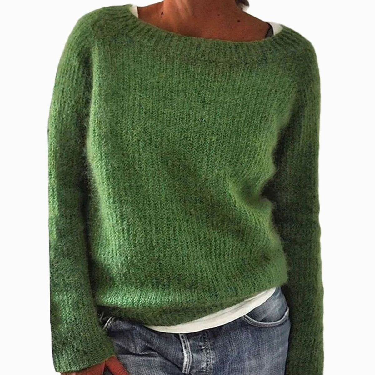 Elena | Women's Casual Relaxed-Fit Knit Pullover Sweater