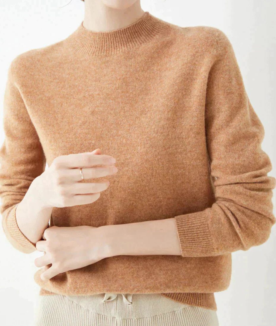 Elfreda | Cashmere Sweater with Crew Neck for Women